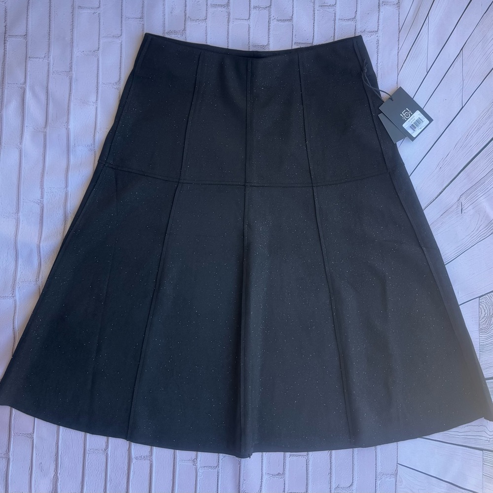 Elegant Black A-Line Skirt